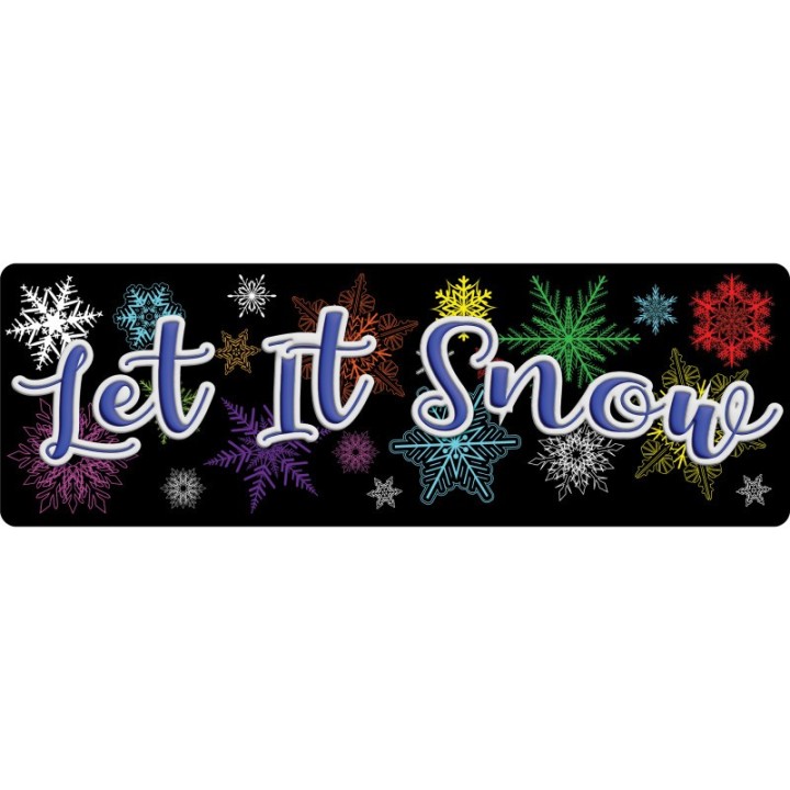 Ashley Productions® The Original Fun Mat™, Mat Runner, 15.5" x 47", Let it Snow