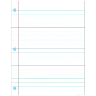 Ashley Productions® Smart Poly™ Notebook Page Chart, Dry-Erase Surface, 17" x 22"