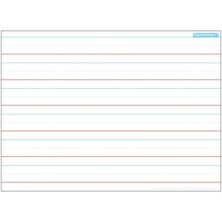 Ashley Productions® Smart Poly® Single Sided PosterMat Pals® Space Savers, Handwriting 1", 13" x 9.5"