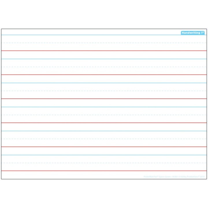 Ashley Productions® Smart Poly® Single Sided PosterMat Pals® Space Savers, Handwriting 1", 13" x 9.5"