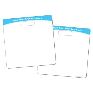 Ashley Productions® Smart Poly® Educational Activity Busy Board, Dry Erase with Marker, 10-3/4" x 10-3/4", Blank 2 Sides
