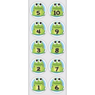 Ashley Productions® The Original Fun Mat™, Sensory Spots™, 6" Numbers 1-10 Frogs Theme, 10 Pieces