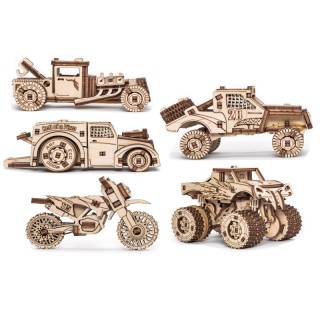 EWA Eco-Wood-Art Vehicles Set 3D Wooden STEM Construction Kit