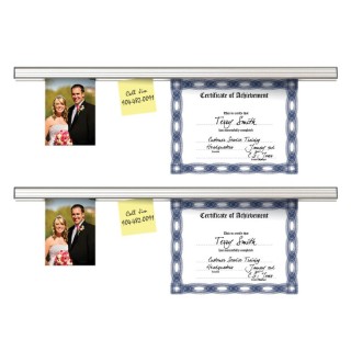 Grip-a-Strip® Display Rail, 9 Inch, Satin, Medium Size, Pack of 2