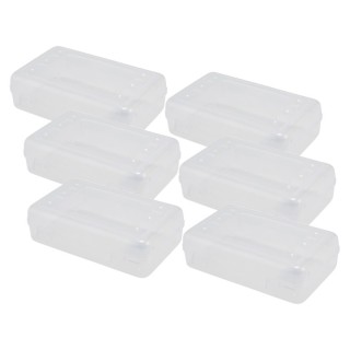 Advantus® Pencil Box Clear, Pack of 6