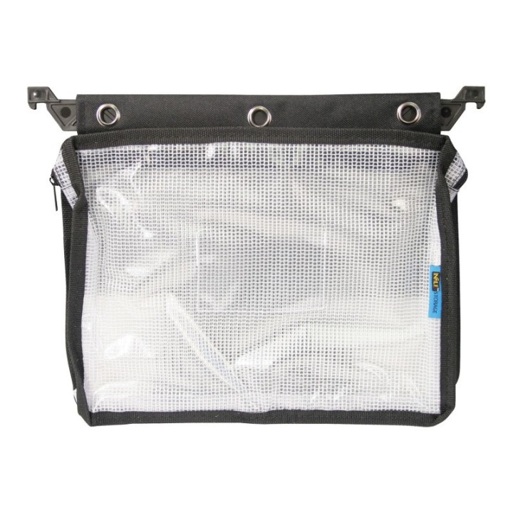 Innovative Storage Designs Expanding Zipper Pouch, Clear Mesh