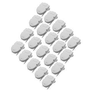 Advantus® Wall Clips For Fabric Panels, White, 40 Sheet Capacity, Pack of 20