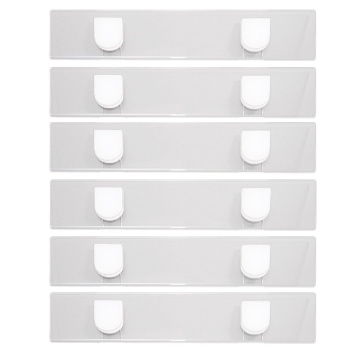 Advantus® Fabric Panel Wall Sign, Name Holder, 2x9 in, Pack of 6