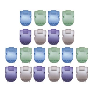 Advantus® Wall Clips For Fabric Panels, Metallic Colors, 40 Sheet Capacity, Pack of 20