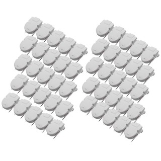 Advantus® Wall Clips For Fabric Panels, White, 40 Sheet Capacity, Pack of 50