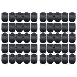 Advantus® Wall Clips For Fabric Panels, Black, 40 Sheet Capacity, Pack of 50