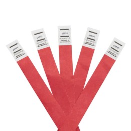 Advantus® Tyvek® Wristbands, Red, Pack of 500