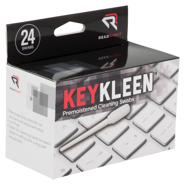 Read Right® KeyKleen Keyboard Cleaner Swabs, Pack of 24