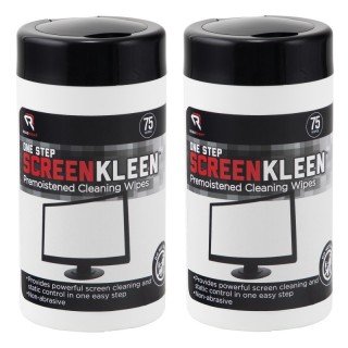 Read Right® ScreenKleen One-Step Cleaning Wipes, 75 Per Tub, 2 Tubs