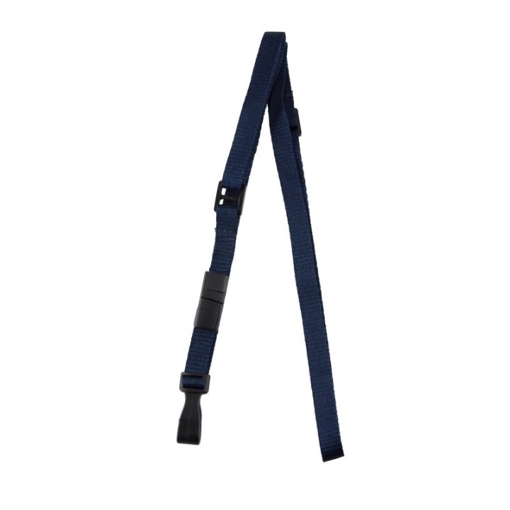 SICURIX Breakaway Plastic Hook Lanyard, Blue, Pack of 10