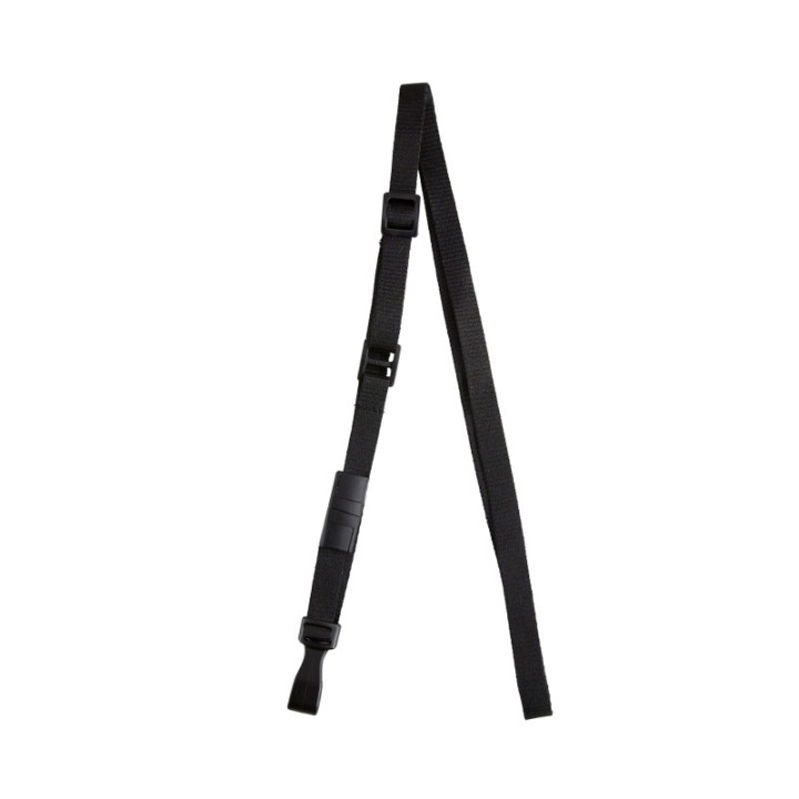 SICURIX Breakaway Plastic Hook Lanyard, Black, Pack of 10