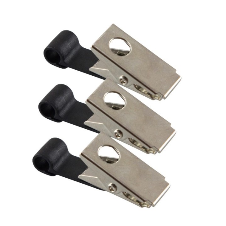 SICURIX Badge Clip, Low Profile, 25 Per Pack, 3 Packs