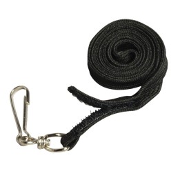 SICURIX Hook & Loop Breakaway Safety Lanyard, Flat Style, Black