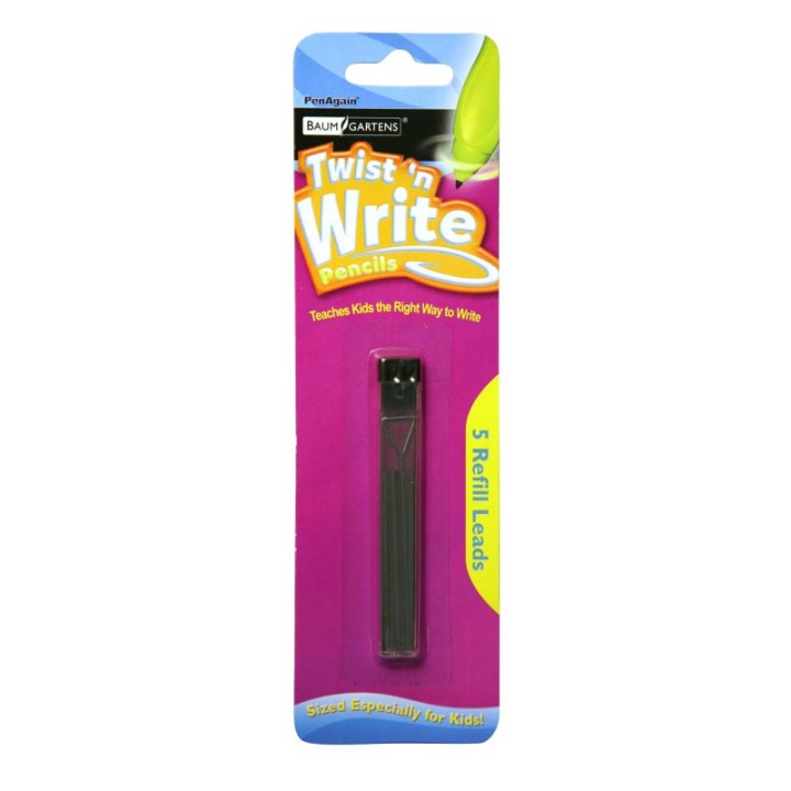 PenAgain Twist 'n Write™ Pencil Lead Refills, Pack of 5