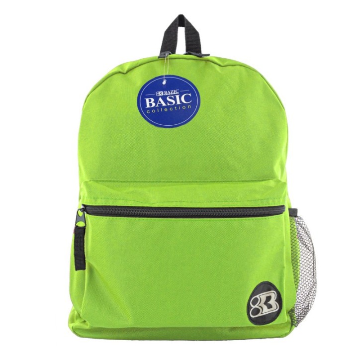 BAZIC Products® 16" Lime Green Basic Collection Backpack
