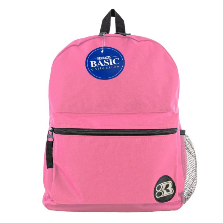 BAZIC Products® Basic Backpack 16" Fuchsia