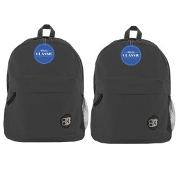 BAZIC Products® Classic Backpack 17" Black, Pack of 2