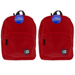 BAZIC Products® Classic Backpack 17" Burgundy, Pack of 2