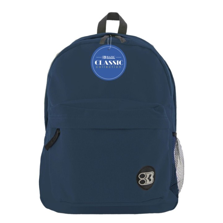 BAZIC Products® 17" Classic Backpack, Navy Blue