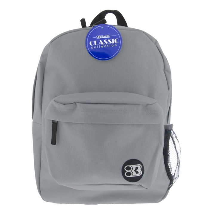 BAZIC Products® 17" Classic Backpack, Gray