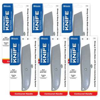 BAZIC Products® Multipurpose Utility Knife, Pack of 6
