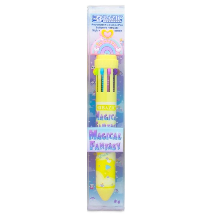 BAZIC Products® Magical Fantasy Series 10-Color Pen, Assorted Designs