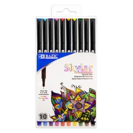 BAZIC Products® Skylar 0.4 mm Fineliner Pen, 10 Color
