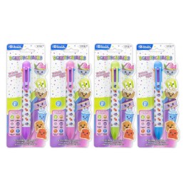 BAZIC Products® Scented 6-Color Pen, Assorted Designs