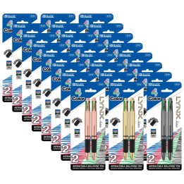 BAZIC Products® Lynx Satin Top 4-Color Pen with Cushion Grip, 2 Per Pack, 24 Packs