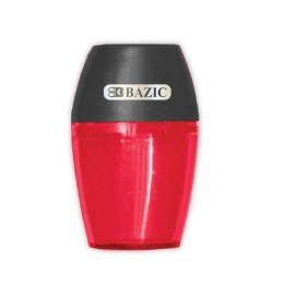 BAZIC Products® Axel Sharpener with Receptacle, Assorted Colors, 1 Count