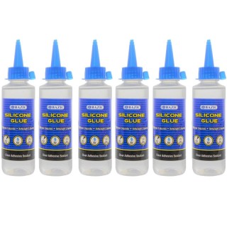 BAZIC Products® Silicone Glue, 3.38 fl oz (100 mL), Pack of 6
