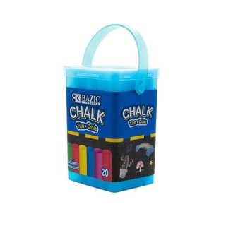 BAZIC Products® Color Chalk, 20/Bucket