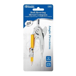 BAZIC Products® Metal Ball Bearing Compass with #2 Wood Pencil