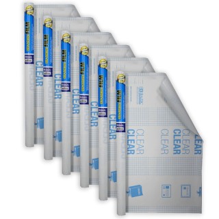 BAZIC Products® Clear Self Adhesive Book Cover, 17.5" x 60", Pack of 6