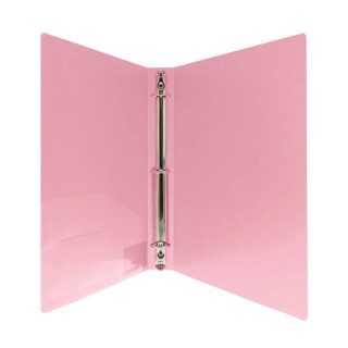 BAZIC Products® 1" Poly 3-Ring Binder with Pocket, Assorted Pastel Colors, 1 Count