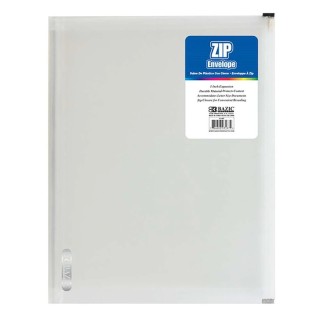 BAZIC Products® Clear Letter Size Zip Envelope