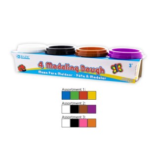 BAZIC Products® Primary Color Modeling Dough, 4 oz, Pack of 4