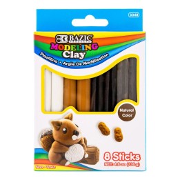 BAZIC Products® Modeling Clay Sticks, 4.8 oz (136g), 4 Natural/Earth Colors