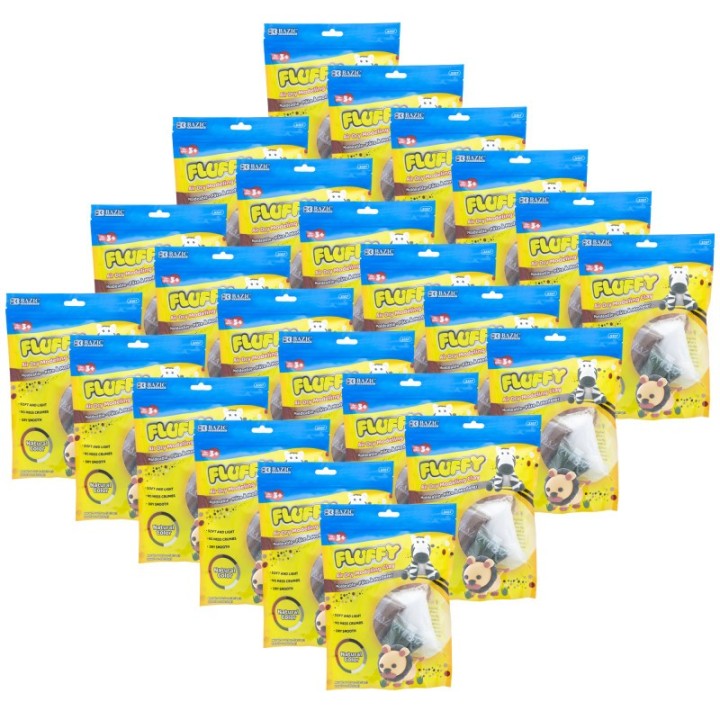 BAZIC Products® Air Dry Modeling Clay, 6 x 0.5 oz. Natural/Earth Colors, 24 Packs