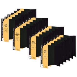 BAZIC Products® Tri-Fold Corrugated Presentation Board, 36" x 48", Black, Pack of 24