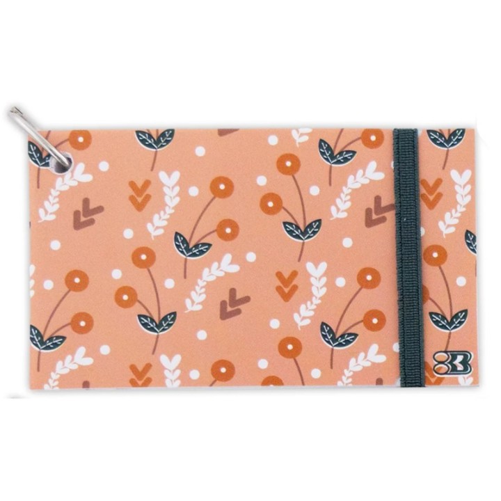 BAZIC Products® Ruled Index Cards with Ring, Fashion Poly Cover, 3" x 5", White, 100 Count, 1 Each