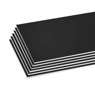 BAZIC Products® Foam Board, Black, 20" x 30", Pack of 6