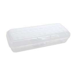 BAZIC Products® LUCENT Pencil Case Organizer Box, 8", Clear