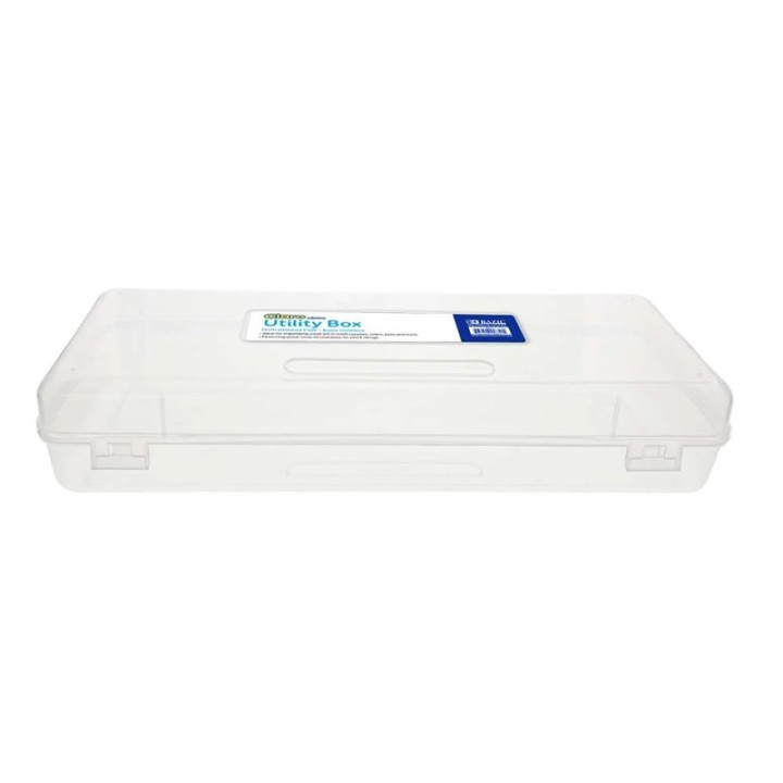 BAZIC Products® Multipurpose Ruler-Length Utility Box, Clear