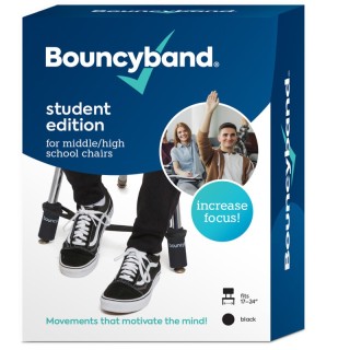 Bouncyband® Chair Band for Middle/High School Chairs, Black
